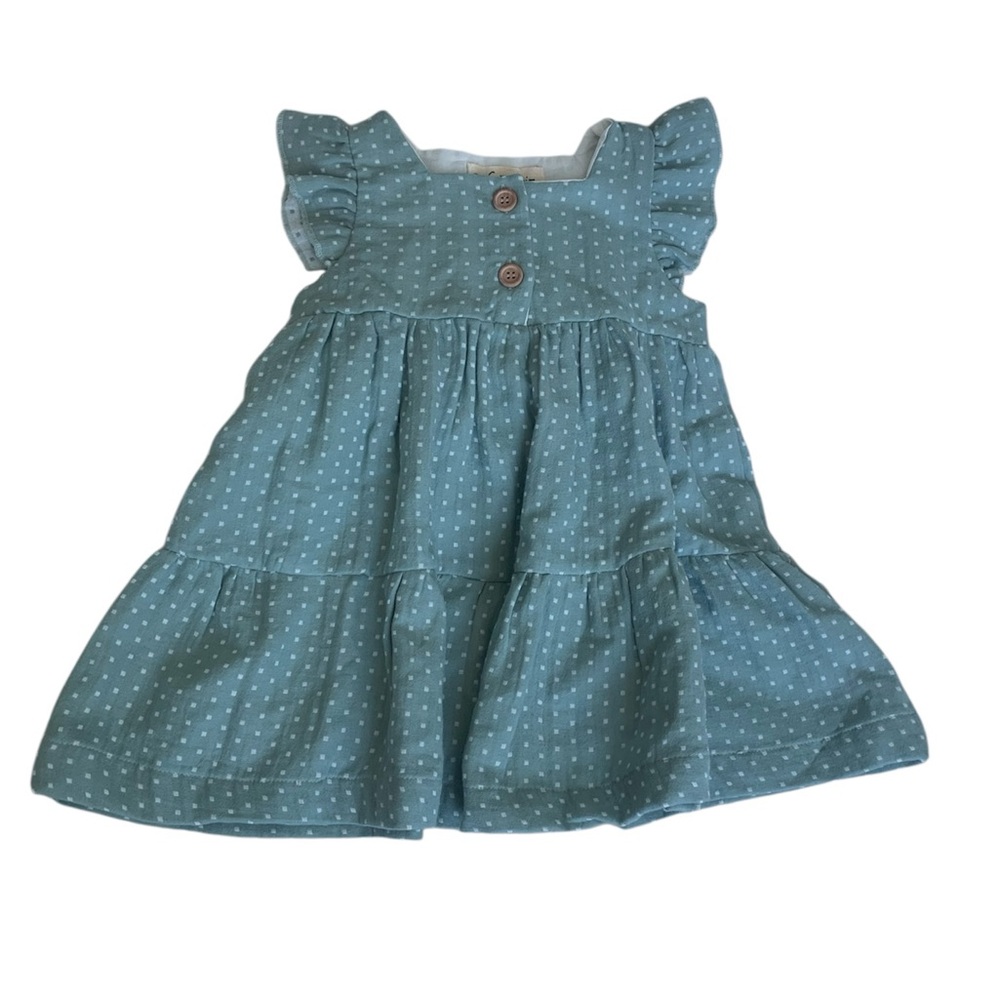 Sage Green NWOT Square Dot Toddler Dress
